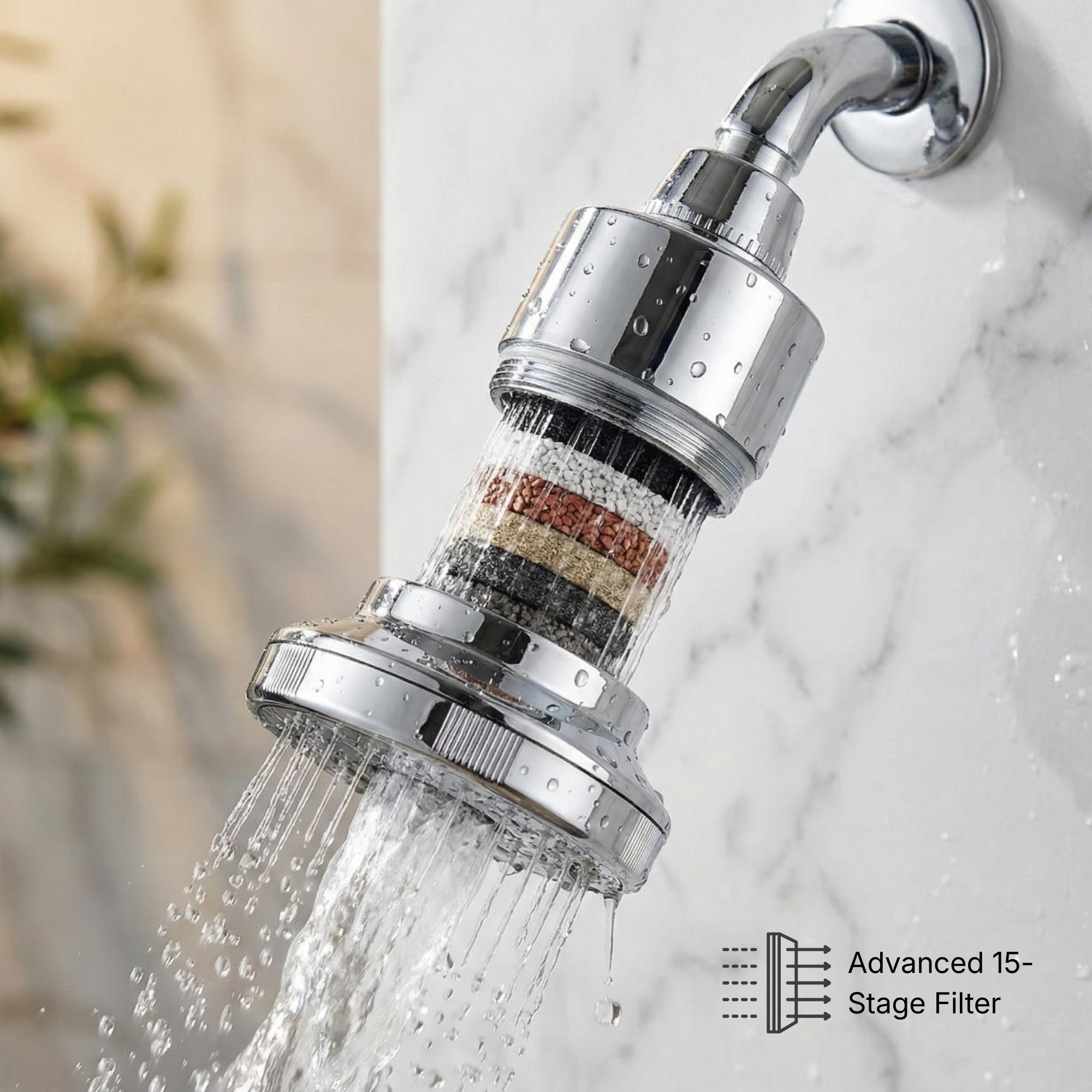 aquaflov™ PRO 3.0 Filtered Showerhead